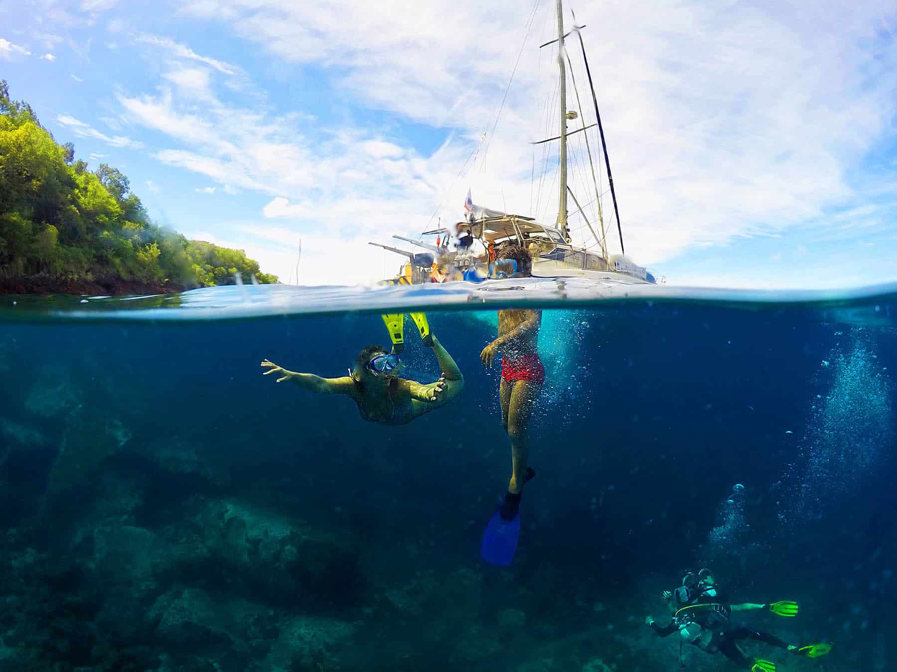 Plongée bouteille Martinique et snorkeling catamaran